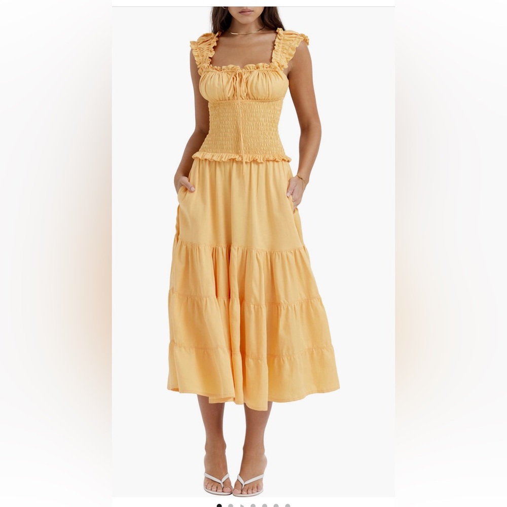House of CB yellow dress